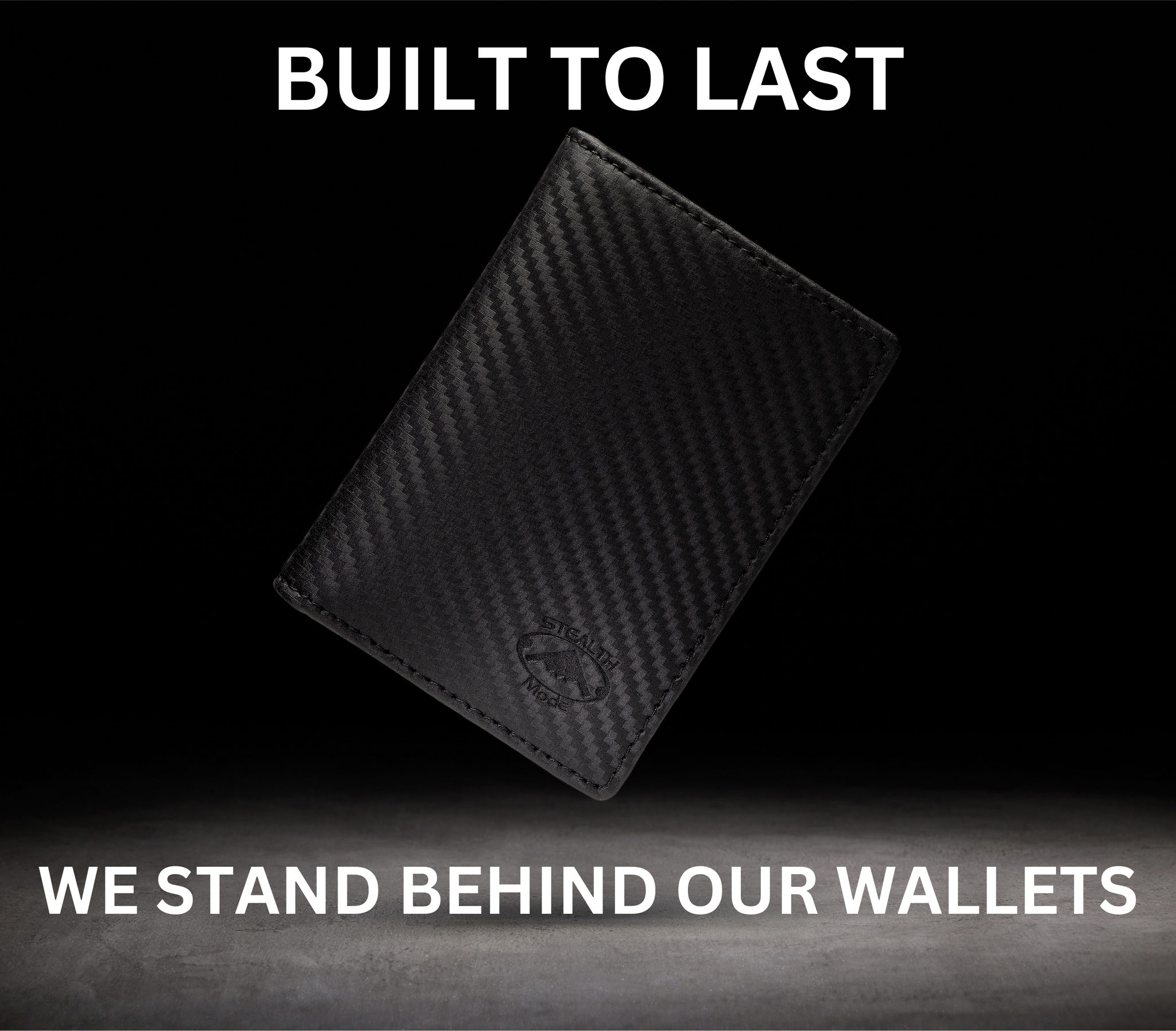 Men's Slim Front Pocket Wallet - RFID Blocking, Thin Minimalist Bifold Design (Carbon Fiber)