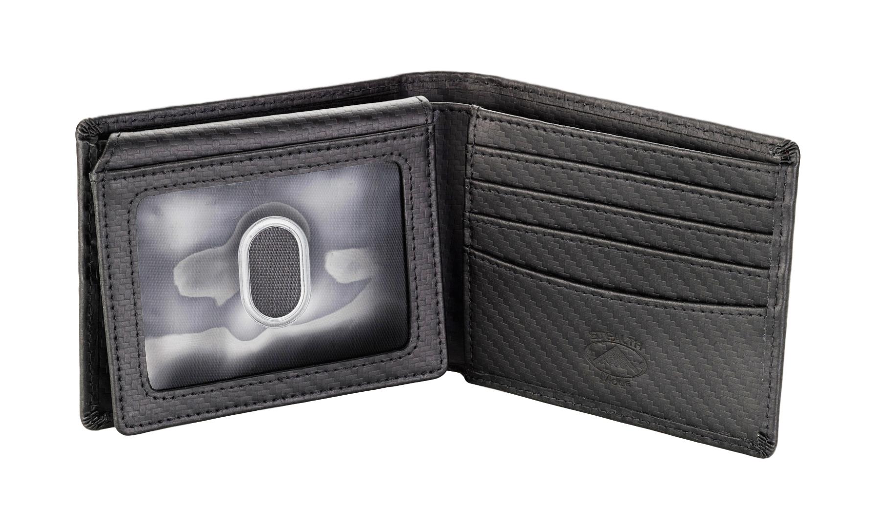 Carbon Fiber Wallet for Men With ID Window and RFID Blocking