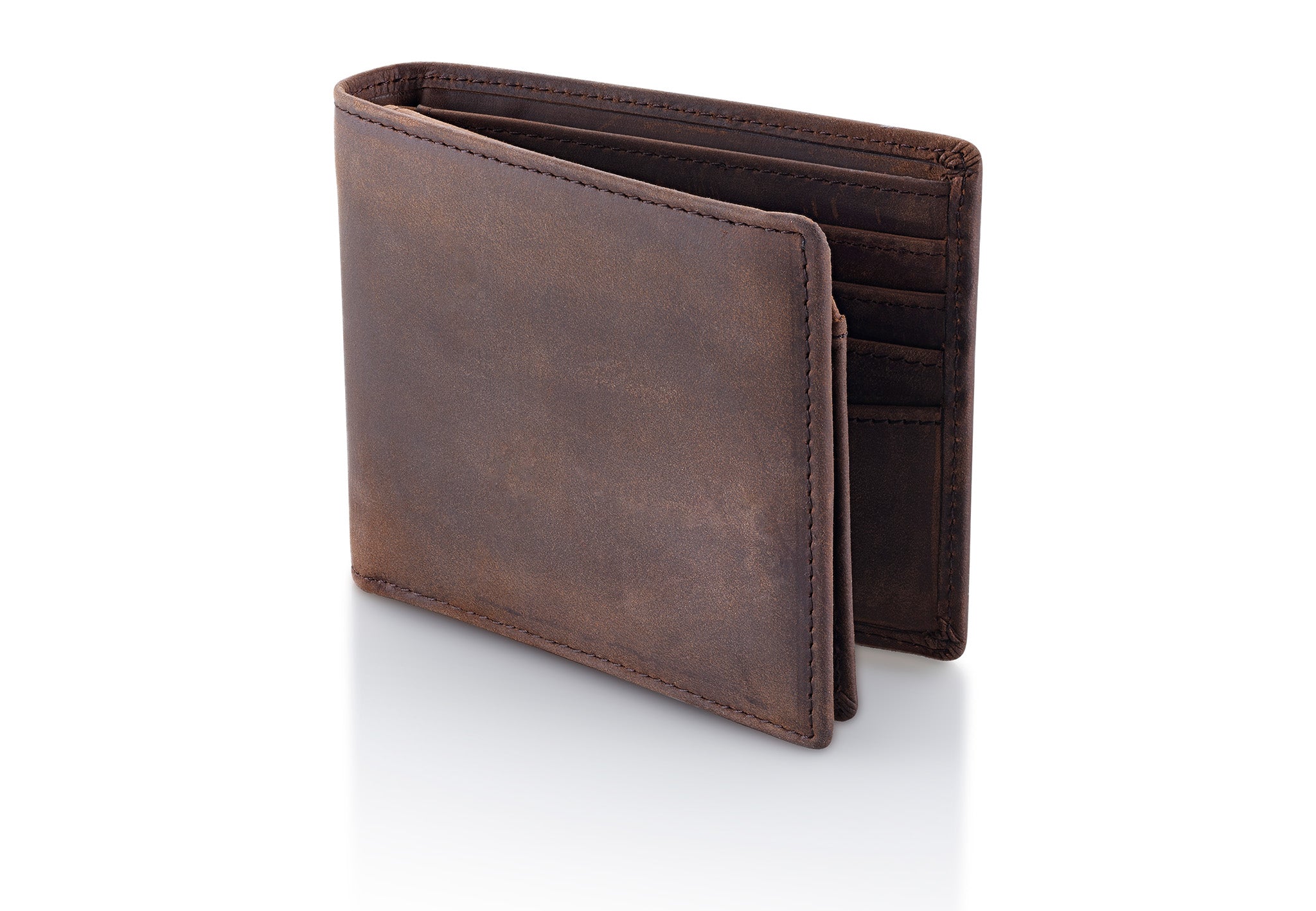 Royce Leather Trifold with Double ID Window Wallet, Men's, Brown