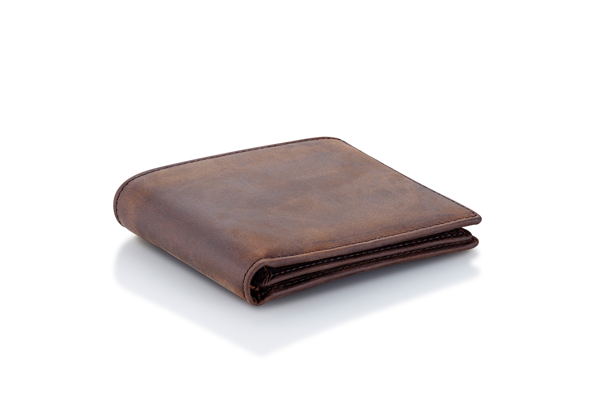  Leather Wallet with Stealth Pocket, Top Grain Leather, Bifold, RFID Blocking, 8-16 Card Capacity, Bill Divider, ID Window