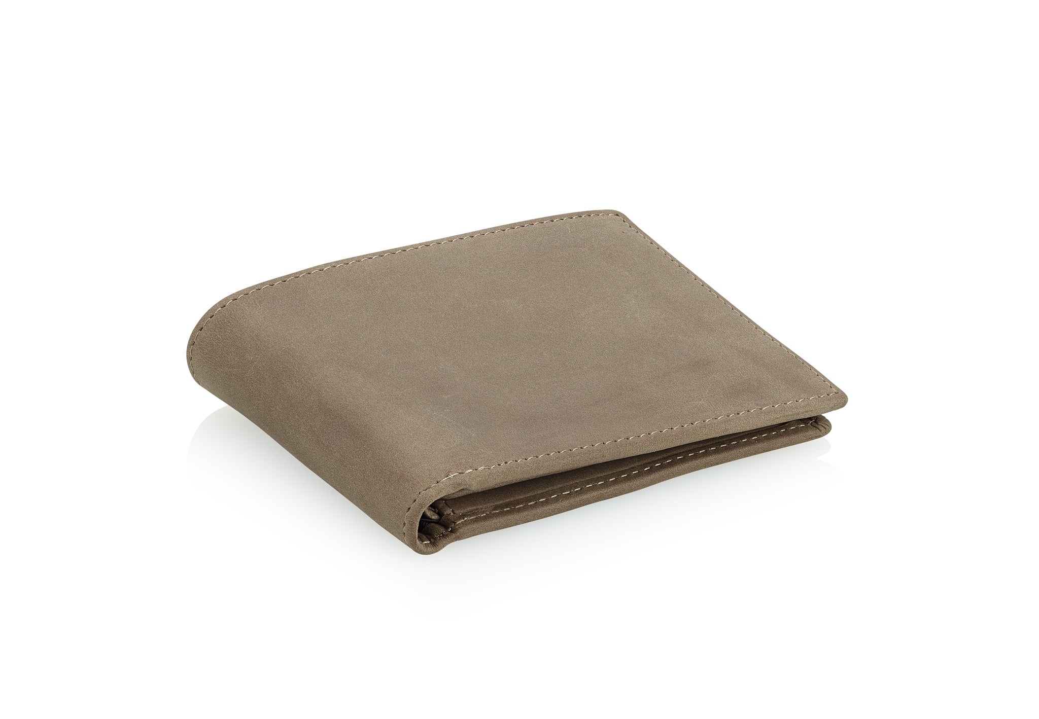 Taupe Bifold Wallet for Men With ID Window and RFID Blocking