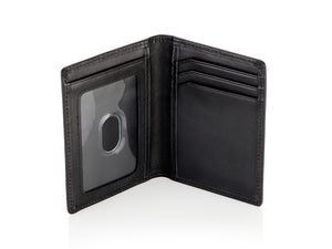 thumbnail image 2 of Rdif Minimalist Wallet Microseven Slim Minimalist Front Pocket RFID Blocking Leather Wallets For Men Women Black Buffway Wallet 2 of 10