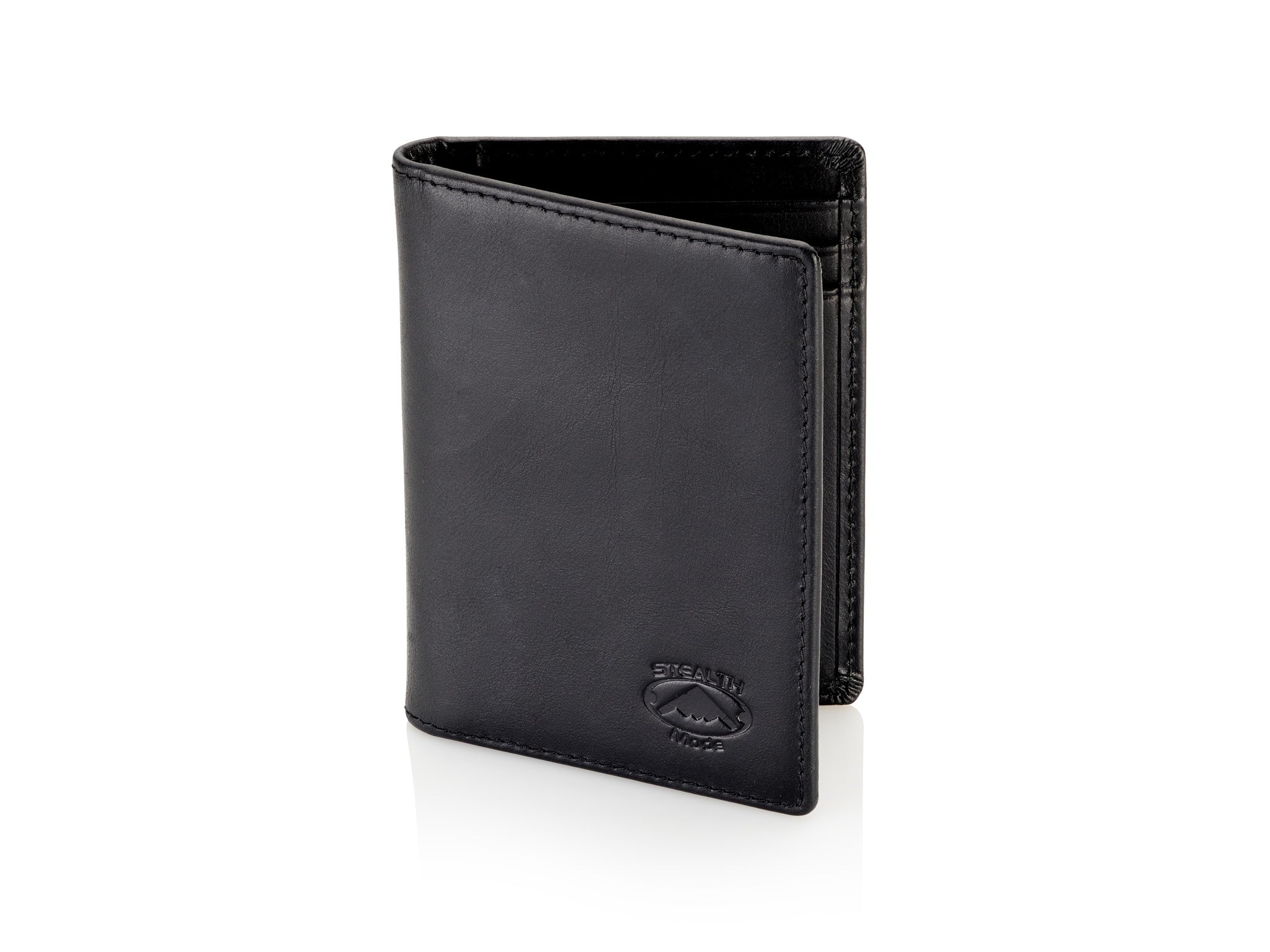 Men's Slim Front Pocket Wallet - RFID Blocking, Thin Minimalist Bifold  Design (Black)