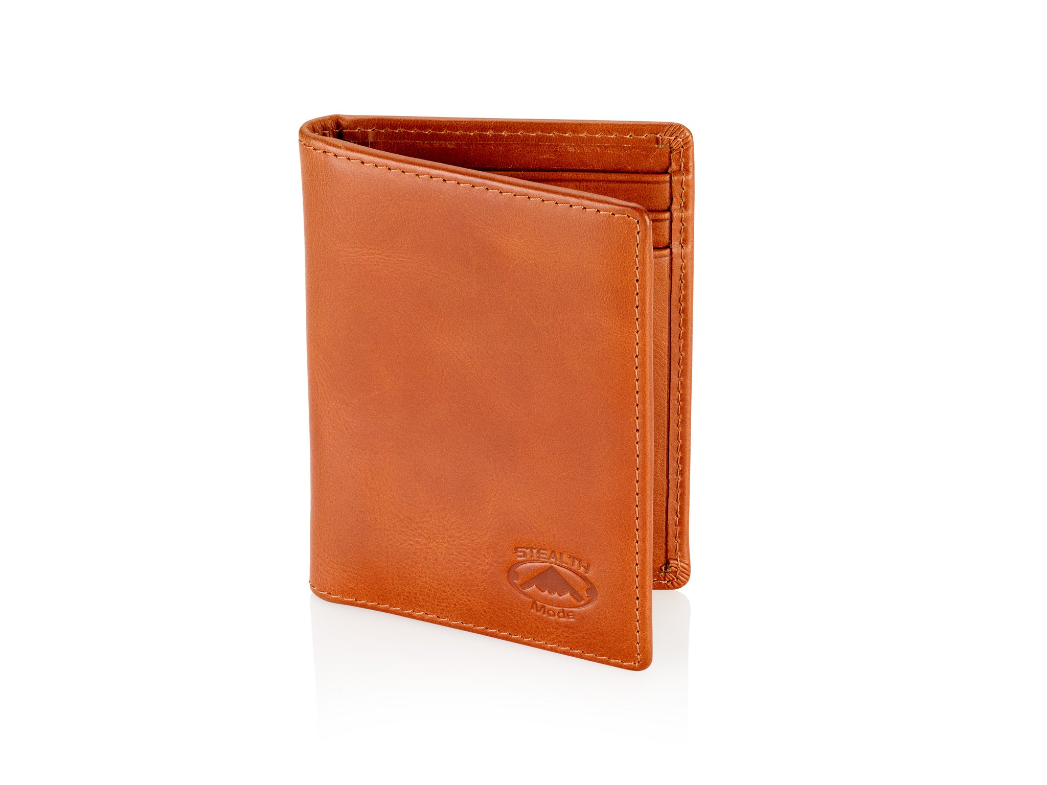 Front Pocket Slim Bifold Wallet for Men Charred Oak